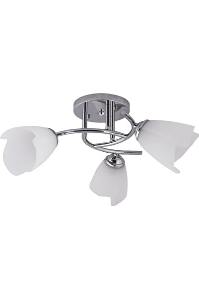 erstecup Lustra Silvia Crom+Alb 3xE27 60W, erstecup, LUSTRA/PENDUL DULIE