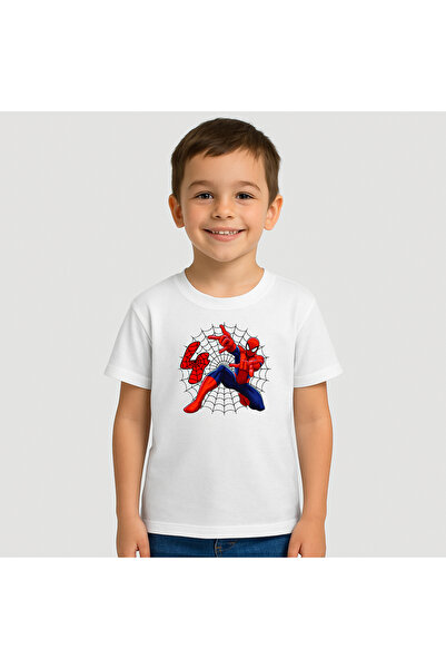 Fruit of the loom Tricou copii Spider Man - 4 ani 100% Bumbac