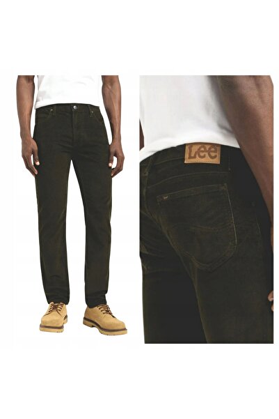 Lee Pantaloni bărbați, Lee, Stil Rider Slim Fit, W38-L32 US, Verde, Slim Fit,...