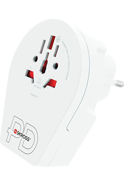 SKROSS Παγκόσμιος Αντάπτορας World για Ευρώπη USB-C TM PD Κωδικός: KT22873.76...