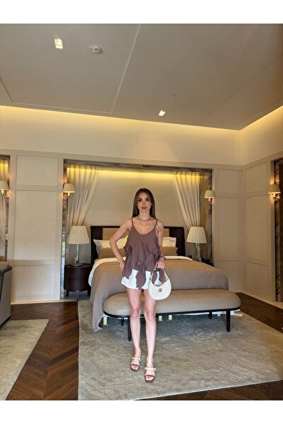 Kai Baby Askılı Fırfır Detaylı İnce Bluz