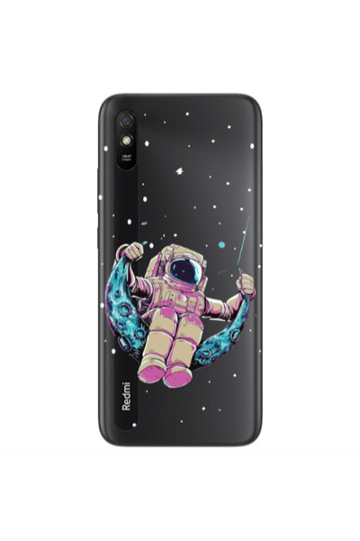 Other Xiaomi Redmi 9A Astronaut swinging on the moon Transparent Silicone TPU...