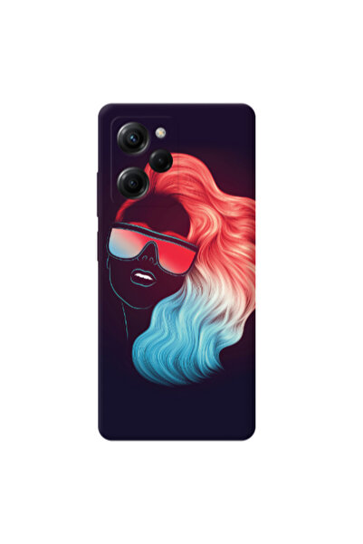Other Xiaomi Poco X5 Pro Girl with glasses Transparent Silicone TPU Θήκη