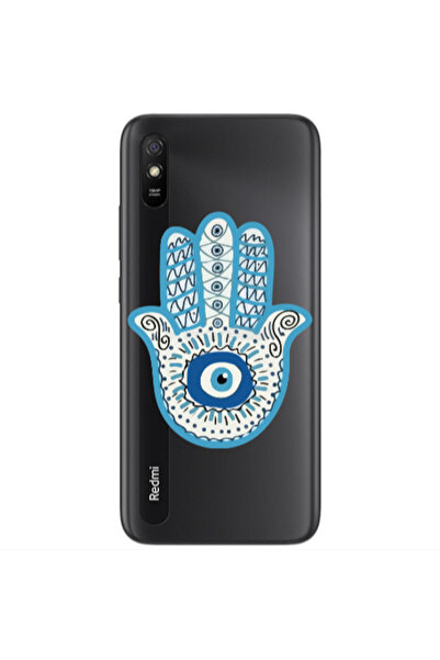 Other Xiaomi Redmi 9A Evil eye bead in hand Transparent Silicone TPU Θήκη