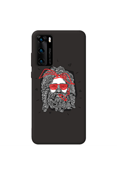Other Huawei P40 Cool glasses Black Colored Silicone TPU Θήκη