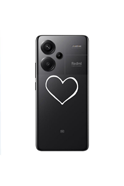 Other Xiaomi Redmi Note 13 Pro+ 5G White heart Transparent Silicone TPU Θήκη