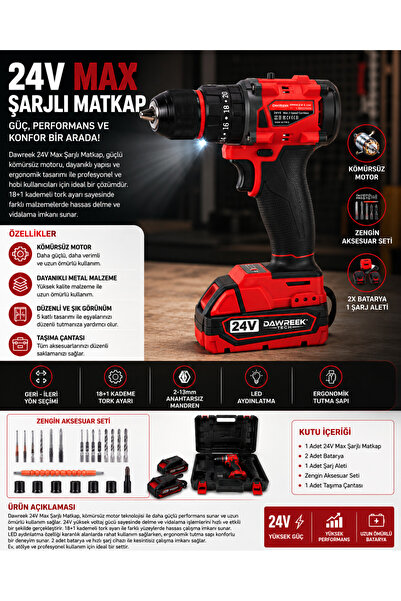 NEWSTORE HOME Dawreek Akülü Vidalama MW24R