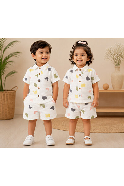 tinytwo FZ LLC tinytwo Premium Muslin Short Sets