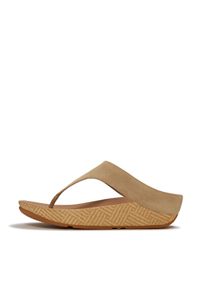 Fitflop Lulu Lux Graphic Weave Suede Toe Post Sandals For Womens