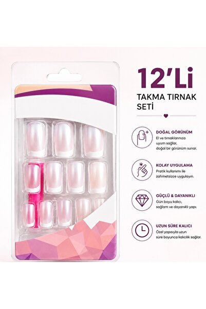 Glowchemy Kendinden yapışkanlı takma tırnak seti
