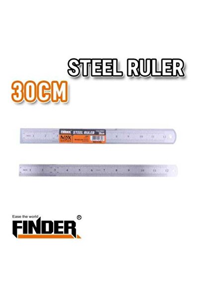 finder Μεταλλικός χάρακας - 30cm - Steel - - 194380