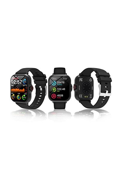 OEM Smartwatch negru cu apeluri Bluetooth, pedometru, ritm cardiac și monitor...