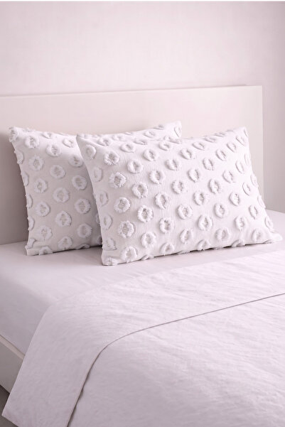 LADYNİL Set of 2 Pompom Patterned Pillowcases 100% Cotton |   50X70Cm |   Sui...