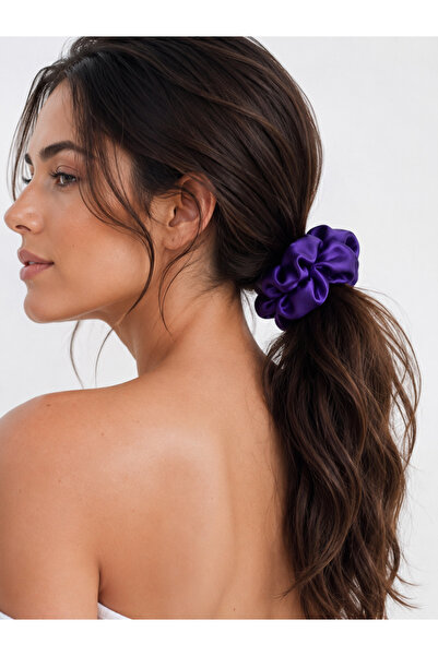 20'li Saten Scrunchie Lastik Saç Tokası