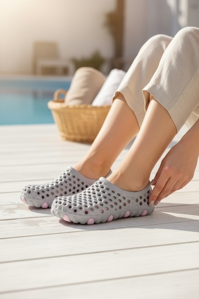 Moda fiesta Women's Eva Sea Shoes Non-Slip Sole Lightweight Perforated Beach ...