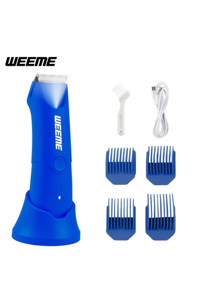 Choice1 Blue WEEME Electric Body Hair Trimer for Women Men USB Rechargeable L...
