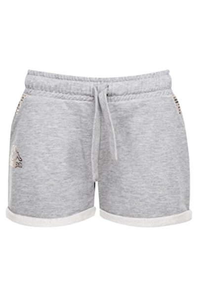 Kappa Pantaloni scurți din amestec de bumbac cu șnur reglabil și logo metalic...
