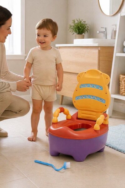 Generic 1 Pvc Potty Training Toilet Chair Removable Inner Bucket Non Slip Bas...