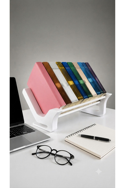 ALPİN Masaüstü Kitap Standı – Modern Kitap Düzenleyici, Ergonomik Okuma ve Ki...