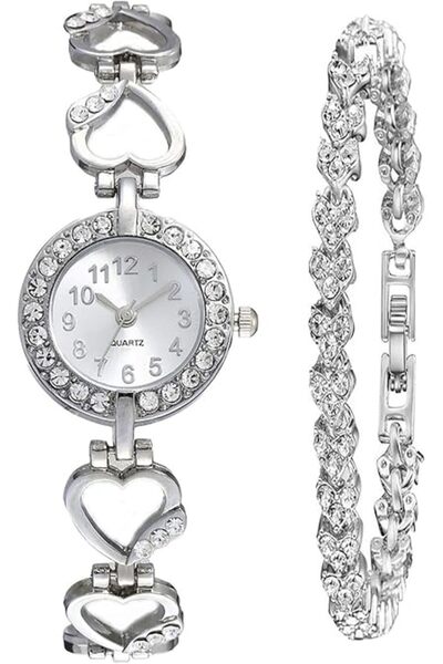 Arabest Diamond Inlay Women Wrist Watch, Hollow Stainless Steel Bracelet, Lux...