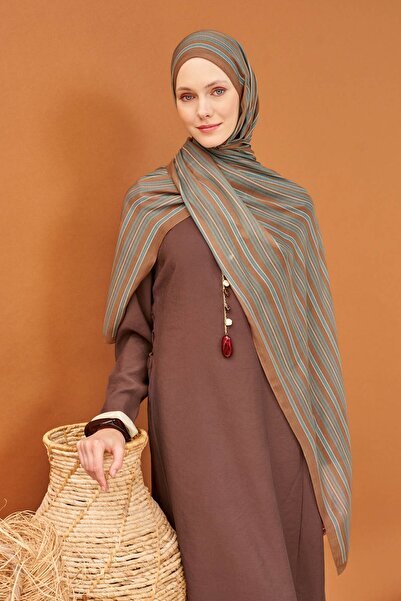 Silk Home Riva Shawl Tencel Line Brown