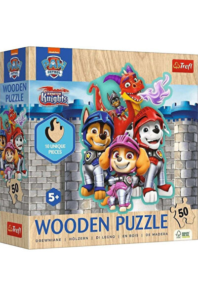 Trefl Puzzle din lemn pentru copii, 5+ ani, 50 piese