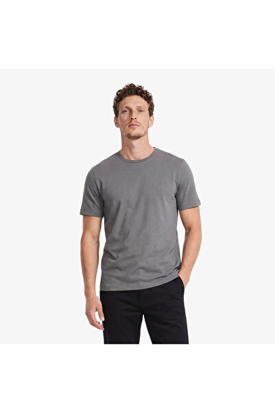 Nautica Erkek Gri Regular Fit T-Shirt