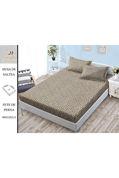 OEM Satin Cotton Bed Cover 2 Persons 3 Pieces with Elastic 180x200 cm, Model ...
