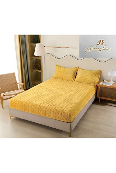 OEM Husă de Pat Cocolino 2 Persoane 3 Piese cu Elastic 180x200 cm, Model 4607