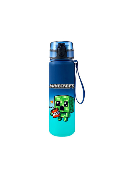 Choice4 Bandai 13 650ML Game MC Pixel Style Water Blue Bottle Portable Water ...