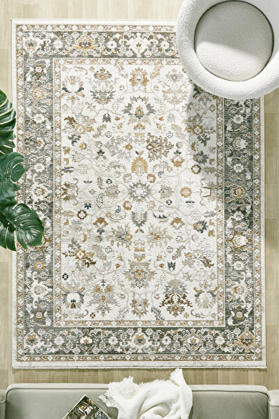 venucci home & living Aloria %100 Polyester Vintage Modern Dokuma Salon Oturm...