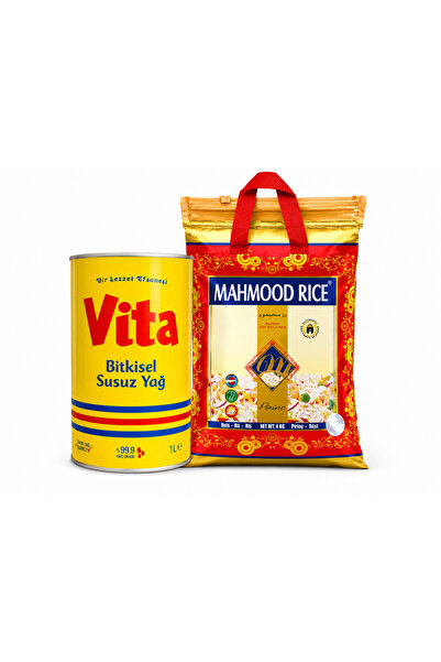 Mahmood Rıce Basmati 1121 Sella Pirinç 4 Kg + Vita Bitkisel Susuz Yağ 1 L
