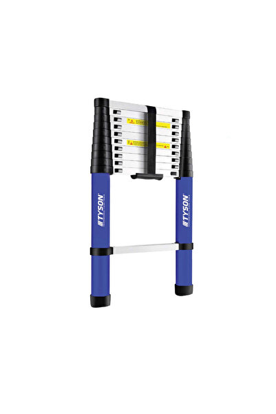 TYSON Pro Series Alüminyum Teleskopik Merdiven 260 cm 9 Basamak 150 Kg Kapasi...