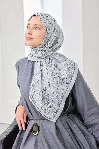 Silk Home وشاح فيلورا فضي عرقي