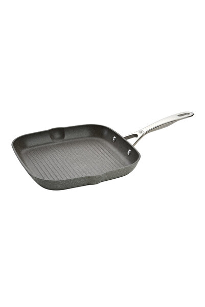 BALLARİNİ Tigaie grill Salina SG02, Granit/Titan/Metal, 28x28x3.7 cm, Negru