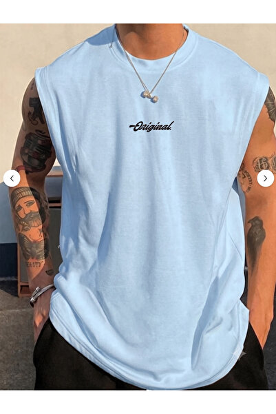 FAVORİST Original Sleeveless Athlete Tshirt Men's Zero Sleeve Unprinted Cloth...