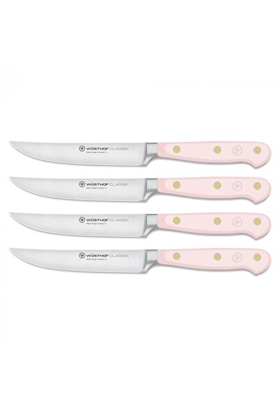 WÜSTHOF Set 4 cutite pentru friptura, Wusthof, Classic Color, Inox, 12cm, Roz