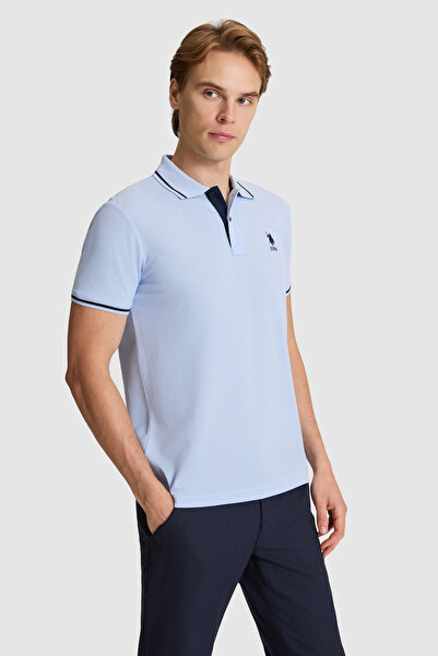 U.S. Polo Assn. Men's Light Blue Basic T-Shirt 50326975-Vr003