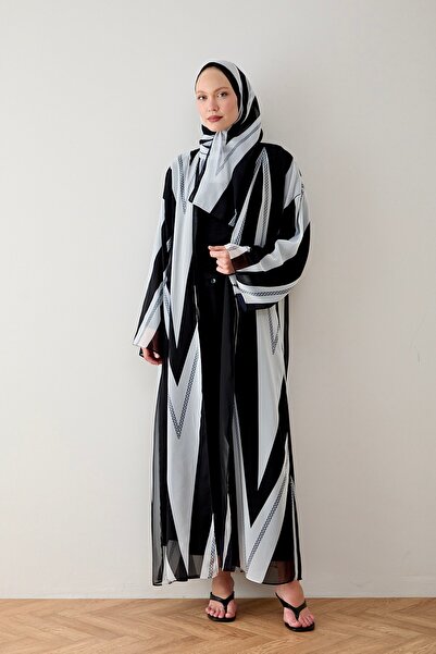 Melike Tatar Abaya Şal Takım 12-39101