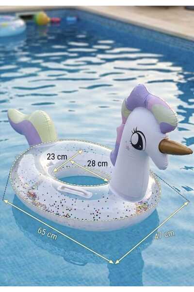 feys shop Unicorn Pullu Tutacaklı Havuz Simiti 3-9 Yaş