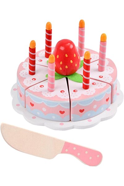 CasaDesteapta.ro Set Tort de Zi de Naștere din Lemn „Birthday Cake Pally Toy ...