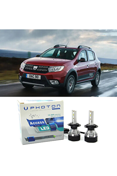 Photon Dacia Sandero Stepway Uzun Led Xenon Far Ampulü H7 Access Yeni Seri Be...