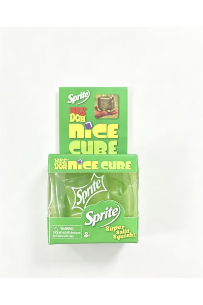 Needoh Green Ice Cube Squishy, Soft Gel Squeeze Fidget Toy, Stress Relief Sen...