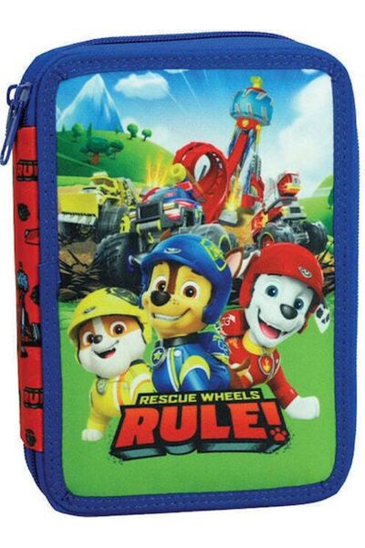 GİM Διπλή Κασετίνα Μολυβιών Paw Patrol Rescue Wheels (334-00100)