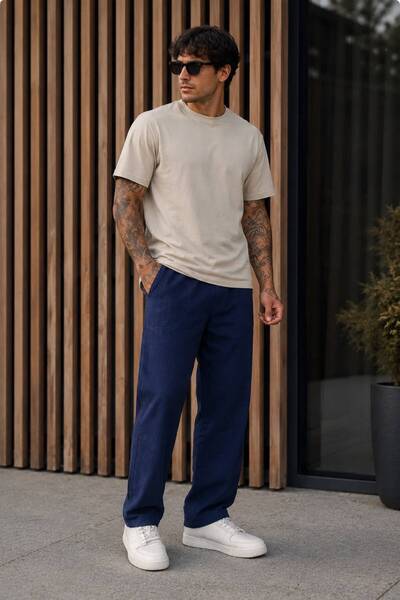 REMU Erkek Premium Yazlık Jogger Keten Pantolon