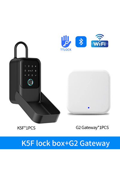 Choice6 K5F-ttlock-G2 Waterproof Key Safe Box Fingerprint Storage Secret Key ...