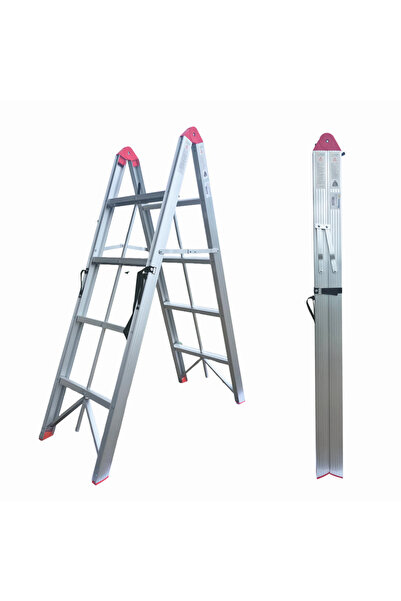 MESTERINO Scara pliabila ultracompacta din aluminiu TOOLS JL-308(2x4), 142x11...