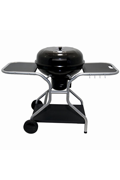 KlugMeister Gratar pe carbuni KY22020T, material otel, cu capac si roti de de...