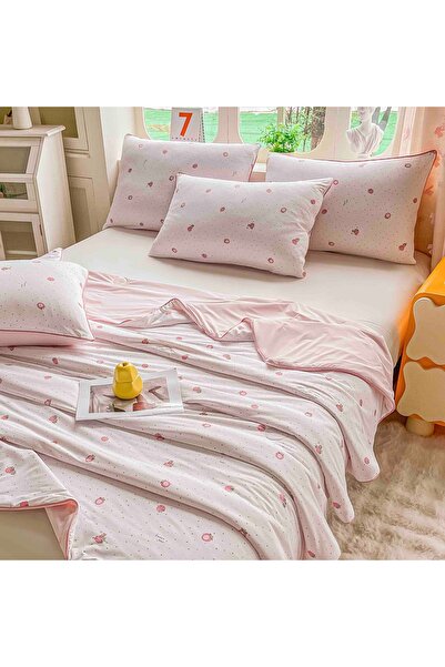 JOJO HOME Pilota premium subtire de vara racoroasa, rece la atingere, 200x230...