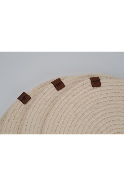 Fabrix Home 6-Piece Oval Jute Platter American Service Set Ecru Color Bohemian Tableware Presentation Plate Coaster
